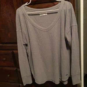 Long sleeve waffle shirt